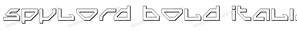 Spylord Bold Italic字体转换